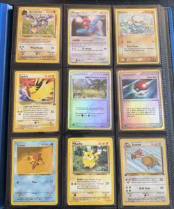 VINTAGE/Mid Era Pokemon Card Binder Lot - 100 Cards DMG-LP - Image 1
