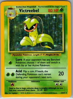 Victreebel 14/64 Holo - No Symbol - Jungle - Pokemon Card - NM - Image 1