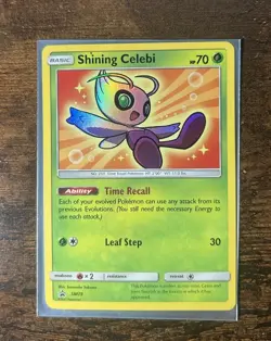 Shining Celebi Promo SM Promos SM79 Holo Card Pokemon TCG - Image 1