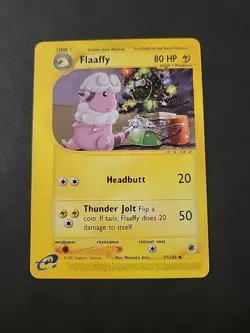 LP/NM Pokemon TCG Flaaffy Expedition Card 77/165 Uncommon E-Reader Vintage - Image 1