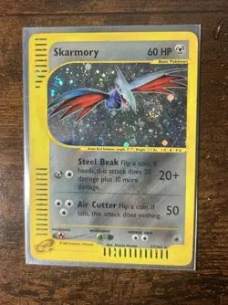 Pokemon Skarmory 27/165 *Played* 2002 60 HP Holo Basic Card Pokemon TCG - Image 1