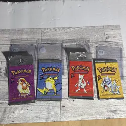 Base Set 2 Pokemon Packs (EMPTY) W/ SAVERS -NO CARDS - Image 1
