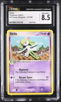 CGC 8.5 Kirlia 2007 EX Power Keepers 31/108 Pokemon Card - Image 1
