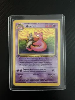 Slowbro 43/62 1st Edition LP Pokemon Card TCG Fossil - CA - Image 1