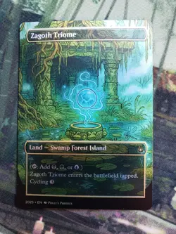 Zagoth Triome FOIL Proxy Playtest Card Land with Custom Illustrated Art Design - Image 3