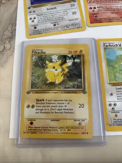 Lot of Vintage pokemon with 1st edition Jungle Pikachu +Shadowless cards. - Image 2