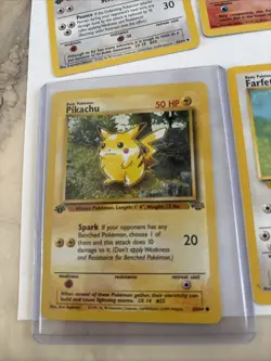 Lot of Vintage pokemon with 1st edition Jungle Pikachu +Shadowless cards. - Image 3