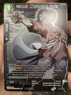 Hercule Champions Invite 2021 Championship Foil Dragon Ball Super Card Game | NM - Image 1