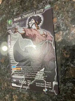 Hercule Champions Invite 2021 Championship Foil Dragon Ball Super Card Game | NM - Image 2