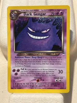 Pokemon TCG Neo Destiny Dark Gengar Holo Card 6/105 - Image 1