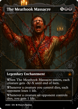 The Meathook Massacre FOIL Proxy Playtest Card with Custom Fantasy Art - Image 5