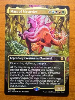 MTG Lorwyn Eclipsed Commander - Mass of Mysteries - ECC 3 - Borderless - Image 1