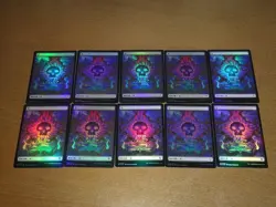 FOIL Swamp #279 Dominaria United (Full Art) Japanese x10 mtg SP,MP [FC] C - Image 1