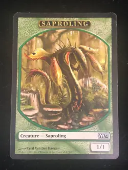 Saproling Token MTG M12 Core Set 2012 5/7 VLP/LP - Image 1