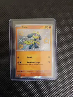 Pokemon: Riolu SHINY Rare Paldean Fates Holo 173/091 (Near Mint) - Image 3