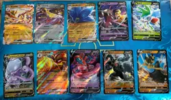 Pokemon Lot, 10 Ex V Shiny Full Art Holo Ultra Rare Mixed Languages - I Combine! - Image 1