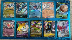 Pokemon Lot, 10 Ex V Shiny Full Art Holo Ultra Rare Mixed Languages - I Combine! - Image 1