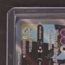 2022 POKEMON SWORD & SHIELD GO #072/078 MEWTWO V RARE - Image 3
