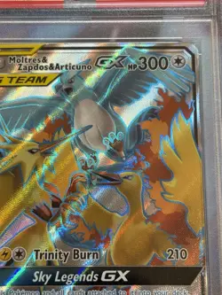 Pokemon Hidden Fates #66/68 Moltres & Zapdos & Articuno GX Full Art Holo PSA 9 - Image 4
