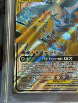 Pokemon Hidden Fates #66/68 Moltres & Zapdos & Articuno GX Full Art Holo PSA 9 - Image 5