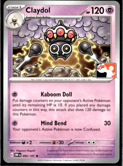 Claydol 095/197 Prize Pack Series Cards Pokemon TCG - Image 1
