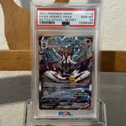 PSA 10 GEM MINT Rapid Strike Urshifu VMAX Battle Styles Holo Pokemon 170/163 - Image 1