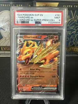 Pokemon 2024 SVP en Charizard EX Super Premium Collection #161 PSA 9 MINT - Image 1