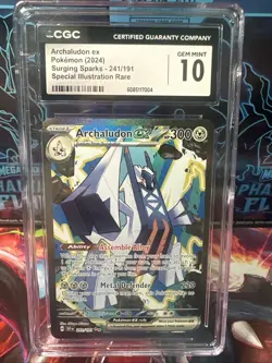 Pokemon TCG Surging Sparks Archaludon EX 241/191 CGC 10 GEM MINT 241/191 - Image 1