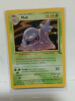 Pokemon Muk 13/62 Fossil Holo 1999 - Image 1