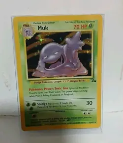 Pokemon Muk 13/62 Fossil Holo 1999 - Image 2