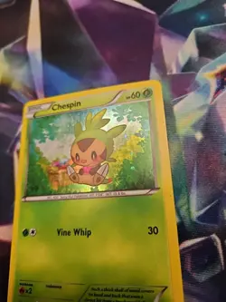 Chespin Cosmos Holo Black Star Promo XY88 - Pokemon TCG XY -LP - Image 4