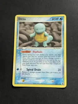 🌊Ditto Squirtle🌊 64/113 EX Delta Species Common Pokemon TCG - Image 1