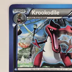 Krookodile 70/116 Rare BW Plasma Freeze LP Team Plasma Pokemon - Image 2
