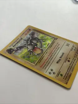 Pokemon TCG Aerodactyl Fossil 1/62 Holo 1999-2000 Wizards Base Set Copyright... - Image 3