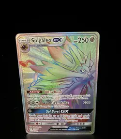 Pokemon Solgaleo GX Full Art Holo Rare SM Base Set 155/149 English - Image 1