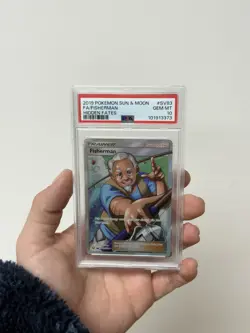 2019 Pokemon Sun & Moon Full Art Fisherman SV83/SV94 Hidden Fates PSA 10 - Image 3