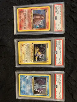 Pokemon Neo Revelation psa 8 Legendary Dogs Entei, Suicune, And Raikou - Image 1