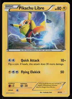 Pikachu Libre (30 30/30 XY Trainer Kit: Pikachu Libre & Suicune Holo Pokemon - Image 1
