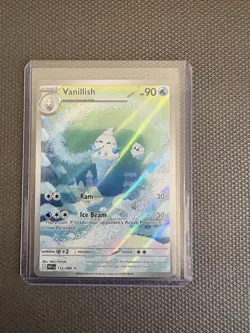 Pokemon TCG Scarlet & Violet White Flare Vanillish Full Art Holo 112/86 NM - Image 1