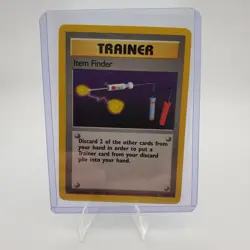 Pokemon Item Finder 74/102 Rare Shadowless Base Set LP - Image 3
