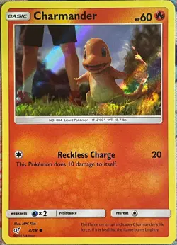 Charmander Holo - 4/18 - Detective Pikachu Pokemon 2019 - Image 1