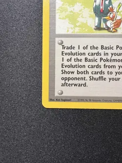 Pokemon Trader 77/102 Rare Shadowless Base Set Pokemon NM WOTC Vintage - Image 5