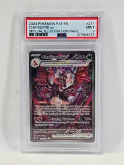 2024 POKEMON PAF EN-PALDEAN FATES SPECIAL ILLUSTRATION RARE CHARIZARD EX PSA 9 - Image 1