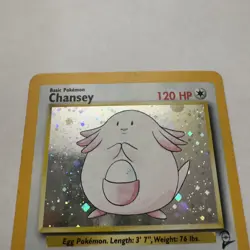 Moderately Played Chansey - 3/130 - Holo Rare - Unlimited Edition Pokemon Base S - Image 2