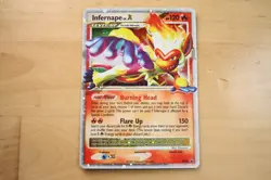 2007 POKEMON DIAMOND & PEARL BLACK STAR PROMO HOLO #DP10 INFERNAPE LV.X - Image 1
