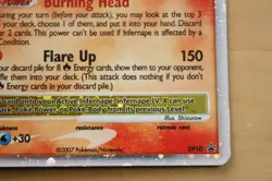 2007 POKEMON DIAMOND & PEARL BLACK STAR PROMO HOLO #DP10 INFERNAPE LV.X - Image 4