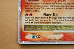 2007 POKEMON DIAMOND & PEARL BLACK STAR PROMO HOLO #DP10 INFERNAPE LV.X - Image 5