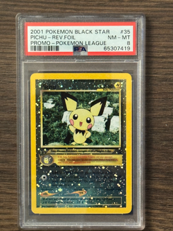 Pokemon Black Star Promo Pichu Reverse Holo PSA8 NEAR MINT PSA # 65307419 - Image 1