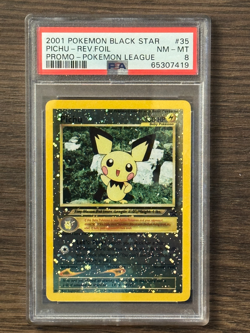 Pokemon Black Star Promo Pichu Reverse Holo PSA8 NEAR MINT PSA # 65307419 - Image 3