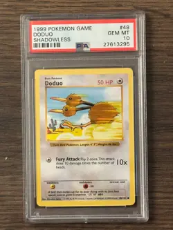 POKEMON SHADOWLESS DODUO #48 PSA10 # 27613295 - Image 2